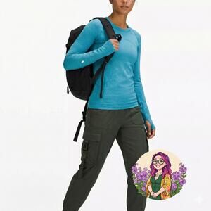 Lululemon Swiftly Tech Long Sleeve Top Blue 6 Flawed Paint Mark Activewear